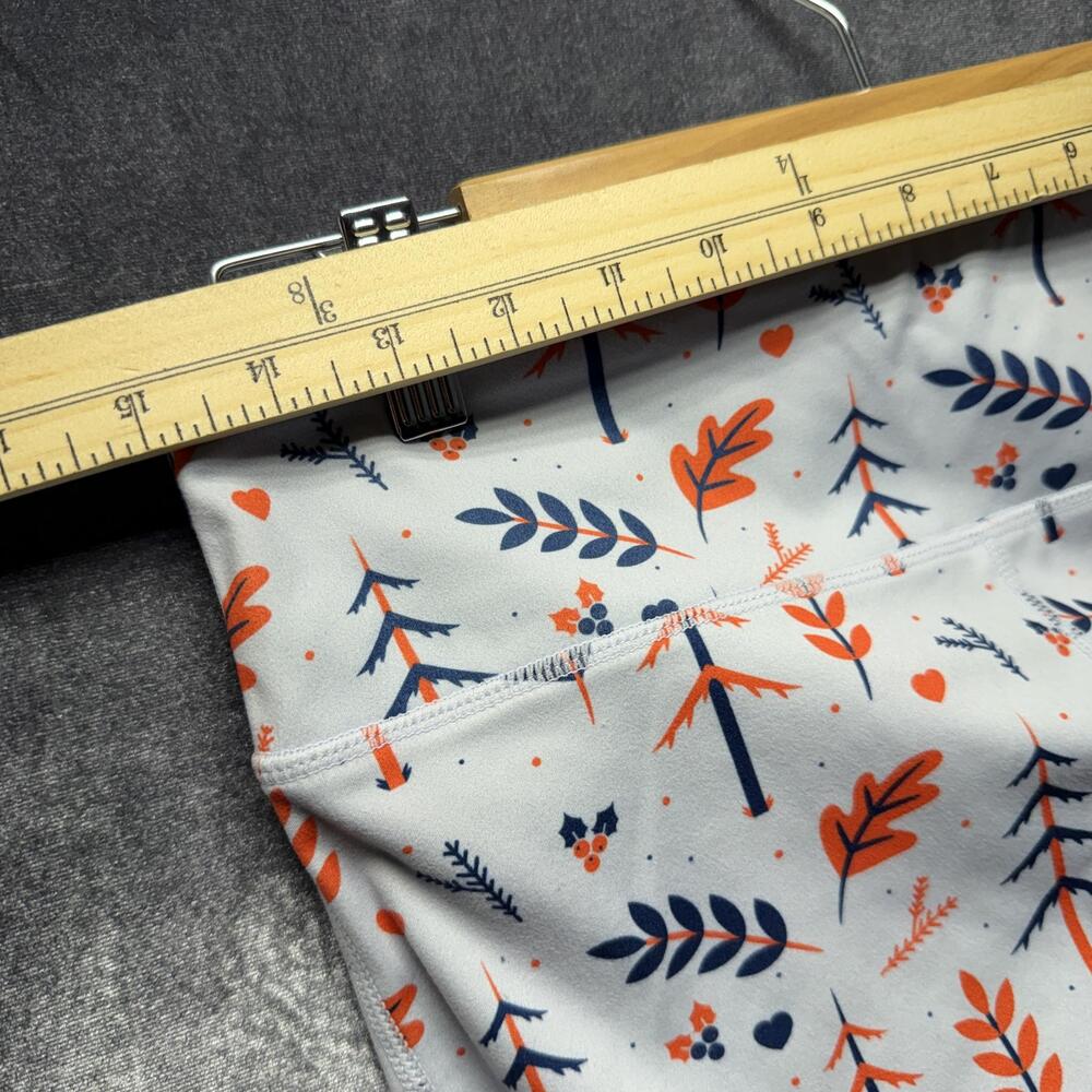 IAB MFG Shorts Kids 8 Gray Slim Stretch Floral Bike Shorts Gym Running - Picture 5 of 12